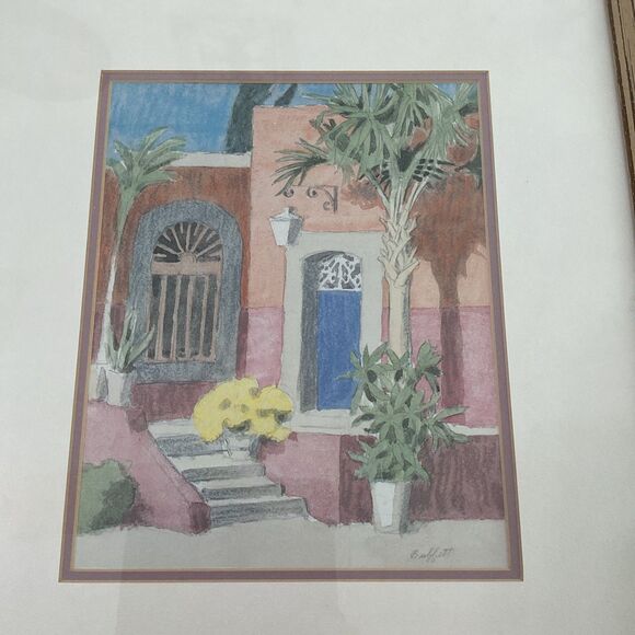 William Buffett - Signed-Tropical Scene-Framed - Picture 2 of 14